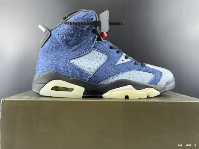 Chep Onekick Jordan Washed Denim CT5350-401 Air 6 0514